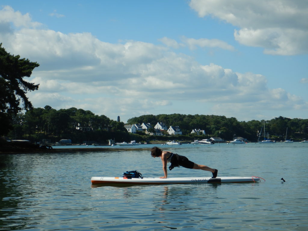 cours de paddle yoga Larmor Baden Golfe du Morbihan